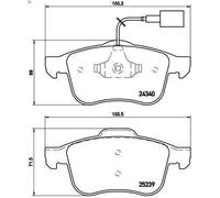 Set pastiglie freno, freno a disco BREMBO P 23 132 GIULIETTA (940_) 2 2010-202