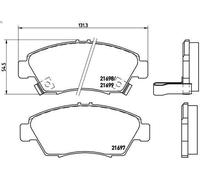 Set pastiglie freno, freno a disco BREMBO P 28 024 per LOGO (GA) 1.3 1999-2002