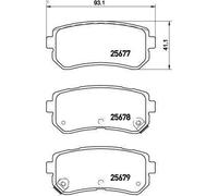 Set pastiglie freno, freno a disco BREMBO P 30 068 per HYUNDAI CRETA 2 2016-2021