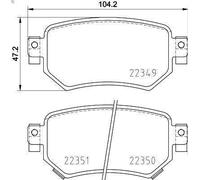 Set pastiglie freno, freno a disco BREMBO P 49 059 per 6 Familiare 2.2 2012-2018
