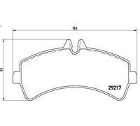 Set pastiglie freno, freno a disco BREMBO P 50 060 SPRINTER 5-t Furgone 3 2006-
