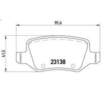 Set pastiglie freno, freno a disco BREMBO P 50 090 per VANEO (414) 1.6 2002-2005