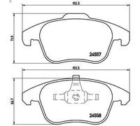 Set pastiglie freno, freno a disco BREMBO P 61 086 per CITROEN DS5 2 2011-2015