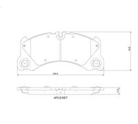 Set pastiglie freno, freno a disco BREMBO P 65 046 per MACAN (95B) 2 2014-2018