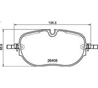 Set pastiglie freno, freno a disco BREMBO P 85 195