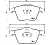 Set pastiglie freno, freno a disco BREMBO P 86 018 per XC90 I (275) 3.2 2006-201