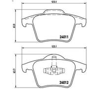 Set pastiglie freno, freno a disco BREMBO P 86 019 per XC90 I (275) 3.2 2006-201