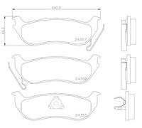 Set pastiglie freno, freno a disco BREMBO P37009 (1 set - 4 pezzi)