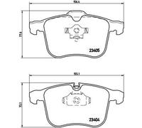 Set pastiglie freno, freno a disco BREMBO P59049 (1 set - 4 pezzi)