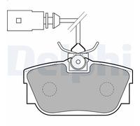 Set pastiglie freno, freno a disco DELPHI LP1733 per SHARAN VAN (7M_) 2 1996-