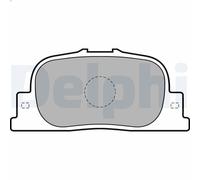 Set pastiglie freno, freno a disco DELPHI LP1740 BYD F3R Hatchback 1.5 2007-2009