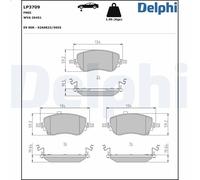 Set pastiglie freno, freno a disco DELPHI LP3709 per TIPO Hatchback 1.4 2016-202