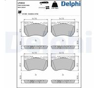 Set pastiglie freno, freno a disco DELPHI LP3842 CLE (C236) 2 2023-