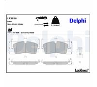 Set pastiglie freno, freno a disco DELPHI LP3936 per E-PACE (X540) 2 2017-