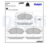 Set pastiglie freno, freno a disco DELPHI LP3964 per C-HR (_X2_, _H2_) 2 2023-