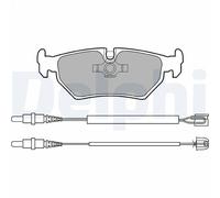 Set pastiglie freno, freno a disco DELPHI LP910 per PEUGEOT 806 (221) 2 1998-2