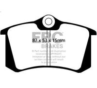 Set pastiglie freno, freno a disco EBC BRAKES DP680 AUDI A3 (8P1) 2 2003-2012