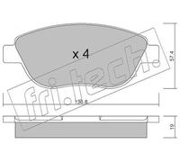 Set pastiglie freno, freno a disco fri.tech. 331.1 (1 set - 4 pezzi)