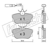 Set pastiglie freno, freno a disco fri.tech. 355.1