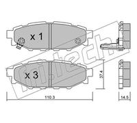 Set pastiglie freno, freno a disco fri.tech. 780.0 (1 set - 4 pezzi)