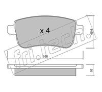 Set pastiglie freno, freno a disco fri.tech. 834.0