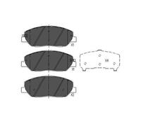 Set pastiglie freno, freno a disco Kavo Parts KBP-3023
