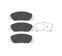 Set pastiglie freno, freno a disco Kavo Parts KBP-3023