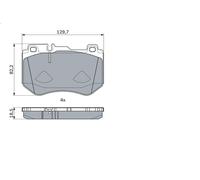 Set pastiglie freno, freno a disco per BOSCH 0 986 494 777 per 2 2013-