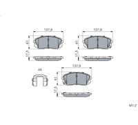 Set pastiglie freno, freno a disco per BOSCH 0 986 494 905 i40 I (VF) 2 2012-