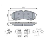 Set pastiglie freno, freno a disco per BOSCH per MAN TGE Autobus 2 2017-2024