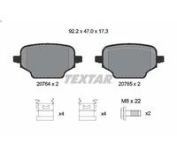 Set pastiglie freno, freno a disco TEXTAR 2076401 per PEUGEOT RIFTER 1.2 2019-