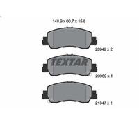 Set pastiglie freno, freno a disco TEXTAR 2094901 ECLIPSE CROSS 2 2018-