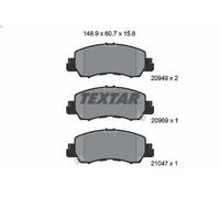 Set pastiglie freno, freno a disco TEXTAR 2094901 per ECLIPSE CROSS 2 2018-