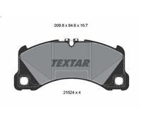 Set pastiglie freno, freno a disco TEXTAR 2152401 MACAN (95B) 2 2014-2018