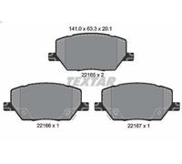 Set pastiglie freno, freno a disco TEXTAR 2216501 FIAT 500X (334_) 2 2014-2018