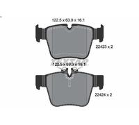 Set pastiglie freno, freno a disco TEXTAR 2242301 per GLC (X253) 2 2016-2019