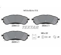Set pastiglie freno, freno a disco TEXTAR 2269301 per FORD RANGER (TKE) 2 2019-