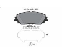 Set pastiglie freno, freno a disco TEXTAR 2276801 TOYOTA C-HR (_X1_) 2 2016-