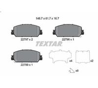 Set pastiglie freno, freno a disco TEXTAR 2279701 per CR-V V (RW_, RT_) 2 2019-