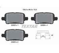 Set pastiglie freno, freno a disco TEXTAR 2292301 per EQUINOX 1.5 2017-2022
