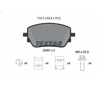 Set pastiglie freno, freno a disco TEXTAR 2298701 GLB (X247) 1.3 2019-2023