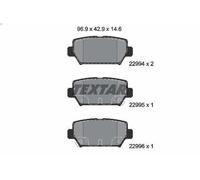 Set pastiglie freno, freno a disco TEXTAR 2299401 per ECLIPSE CROSS 1.5 2017-
