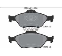 Set pastiglie freno, freno a disco TEXTAR 2360406 per MAZDA 2 (DY) 1.2 2003-2007
