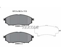 Set pastiglie freno, freno a disco TEXTAR 2369803 INFINITI EX 2.5 2010-2013