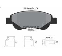 Set di pastiglie freno TEXTAR 2395901, anteriore