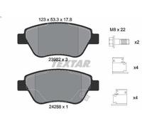 Set pastiglie freno, freno a disco TEXTAR 2398202 per ADAM (M13) 1 2014-2018