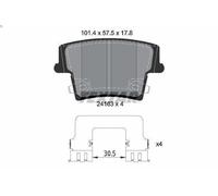 Set pastiglie freno, freno a disco TEXTAR 2416303 per DODGE CHARGER 2.7 2006-201