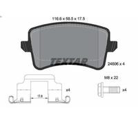 Set pastiglie freno, freno a disco TEXTAR 2460602 per AUDI A5 (8T3) 2 2008-2013