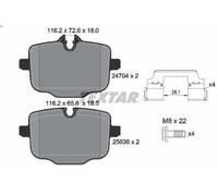 Set pastiglie freno, freno a disco TEXTAR 2470401 per BMW 5 (F10) 3 2011-2016