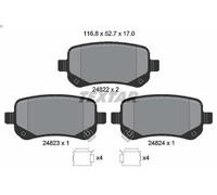 Set pastiglie freno, freno a disco TEXTAR 2482201 per VW ROUTAN 3.8 2008-2010